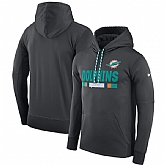 Men's Miami Dolphins Nike Team Name Performance Pullover Hoodie Charcoal,baseball caps,new era cap wholesale,wholesale hats